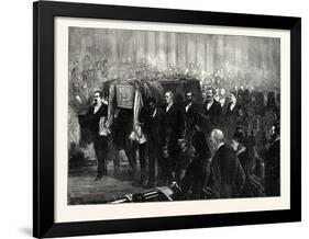 Funeral of Dr. Livingstone in Westminster Abbey, London, UK, 1874-null-Framed Giclee Print