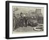 Funeral of Gambetta, the Deputations Filing Past the Coffin at Pere La Chaise Cemetery-null-Framed Giclee Print