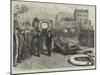 Funeral of Gambetta, the Deputations Filing Past the Coffin at Pere La Chaise Cemetery-null-Mounted Giclee Print
