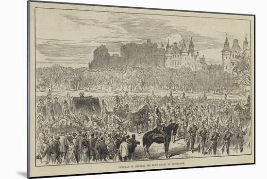 Funeral of General Sir Hope Grant at Edinburgh-null-Mounted Giclee Print