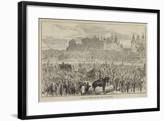 Funeral of General Sir Hope Grant at Edinburgh-null-Framed Giclee Print