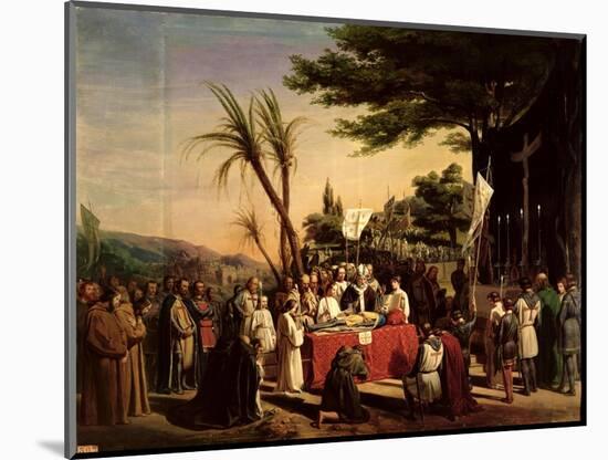 Funeral of Godfrey of Bouillon (circa 1060-1100) in Jerusalem, 23rd July 1100, 1838-Edouard Cibot-Mounted Giclee Print