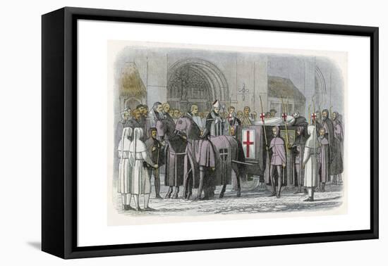 Funeral of King Richard II-James Doyle-Framed Stretched Canvas