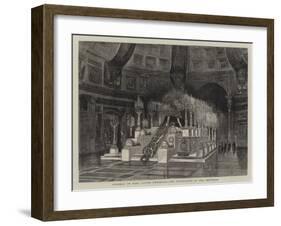 Funeral of King Victor Emmanuel, the Catafalque in the Pantheon-null-Framed Giclee Print