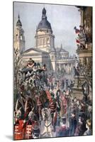 Funeral of Lajos Kossuth, Budapest, 21st March 1894-Paul Merwart-Mounted Giclee Print