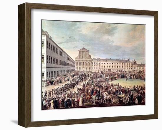 Funeral of Ludwig Van Beethoven in Vienna, 29th March 1827-Franz Stober-Framed Giclee Print