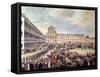 Funeral of Ludwig Van Beethoven in Vienna, 29th March 1827-Franz Stober-Framed Stretched Canvas