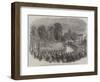 Funeral of Mr Braidwood, the Late Chief of the London Fire Brigade, in Abney-Park Cemetery-null-Framed Giclee Print