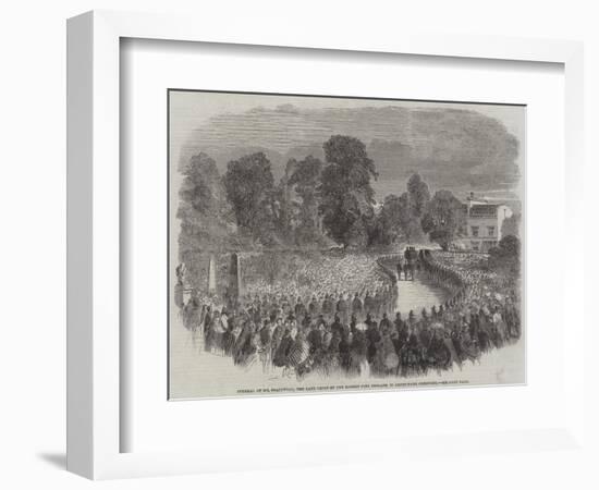 Funeral of Mr Braidwood, the Late Chief of the London Fire Brigade, in Abney-Park Cemetery-null-Framed Giclee Print