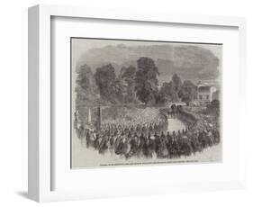 Funeral of Mr Braidwood, the Late Chief of the London Fire Brigade, in Abney-Park Cemetery-null-Framed Giclee Print