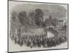 Funeral of Mr Braidwood, the Late Chief of the London Fire Brigade, in Abney-Park Cemetery-null-Mounted Giclee Print