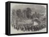 Funeral of Mr Braidwood, the Late Chief of the London Fire Brigade, in Abney-Park Cemetery-null-Framed Stretched Canvas