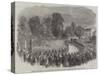 Funeral of Mr Braidwood, the Late Chief of the London Fire Brigade, in Abney-Park Cemetery-null-Stretched Canvas