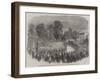 Funeral of Mr Braidwood, the Late Chief of the London Fire Brigade, in Abney-Park Cemetery-null-Framed Giclee Print