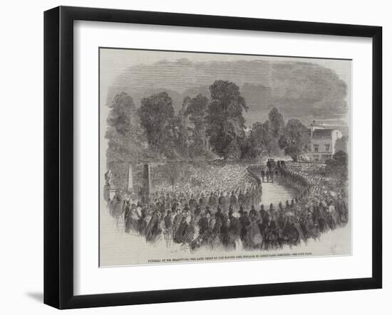 Funeral of Mr Braidwood, the Late Chief of the London Fire Brigade, in Abney-Park Cemetery-null-Framed Giclee Print