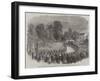 Funeral of Mr Braidwood, the Late Chief of the London Fire Brigade, in Abney-Park Cemetery-null-Framed Giclee Print
