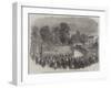 Funeral of Mr Braidwood, the Late Chief of the London Fire Brigade, in Abney-Park Cemetery-null-Framed Giclee Print