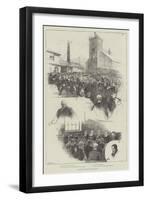 Funeral of Mr Bright at Rochdale-Henry Charles Seppings Wright-Framed Giclee Print