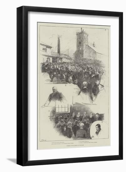 Funeral of Mr Bright at Rochdale-Henry Charles Seppings Wright-Framed Giclee Print