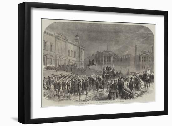 Funeral of Mr Lorimer, the Dean of Guild, at Edinburgh-null-Framed Premium Giclee Print