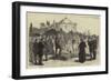 Funeral of Mr Mcgahan at Constantinople, General Skobeleff at the Grave-null-Framed Giclee Print
