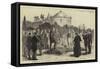 Funeral of Mr Mcgahan at Constantinople, General Skobeleff at the Grave-null-Framed Stretched Canvas