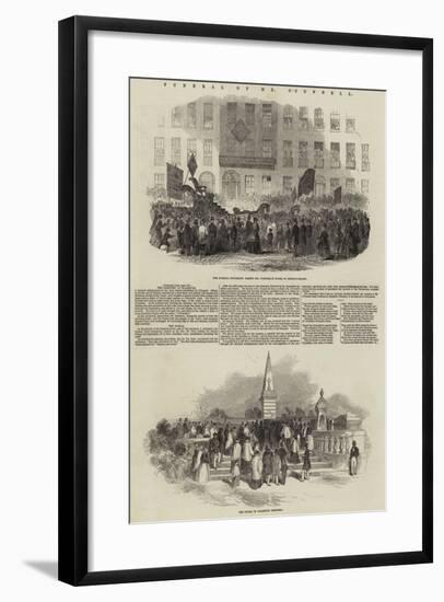 Funeral of Mr O'Connell-null-Framed Giclee Print