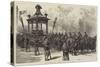 Funeral of President Garfield, Funeral Car Waiting to Receive the Coffin-William Heysham Overend-Stretched Canvas