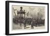 Funeral of President Garfield, Funeral Car Waiting to Receive the Coffin-William Heysham Overend-Framed Giclee Print