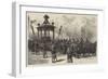 Funeral of President Garfield, Funeral Car Waiting to Receive the Coffin-William Heysham Overend-Framed Giclee Print