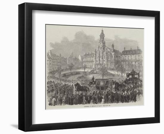 Funeral of Rossini at Paris-null-Framed Giclee Print