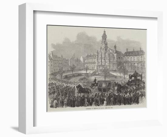 Funeral of Rossini at Paris-null-Framed Giclee Print