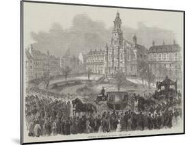 Funeral of Rossini at Paris-null-Mounted Giclee Print