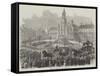 Funeral of Rossini at Paris-null-Framed Stretched Canvas