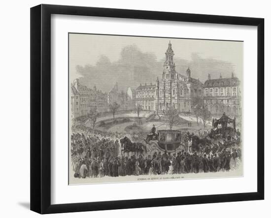 Funeral of Rossini at Paris-null-Framed Giclee Print