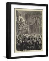 Funeral of Sir J Burgoyne, the Chapel of St Peter Ad Vincula-null-Framed Giclee Print