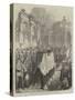 Funeral of Sir John Burgoyne in St Peter's Church at the Tower-null-Stretched Canvas
