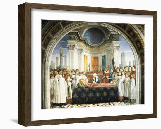 Funeral of St. Fina, 1475-Domenico Ghirlandaio-Framed Giclee Print