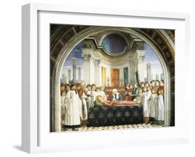 Funeral of St. Fina, 1475-Domenico Ghirlandaio-Framed Giclee Print