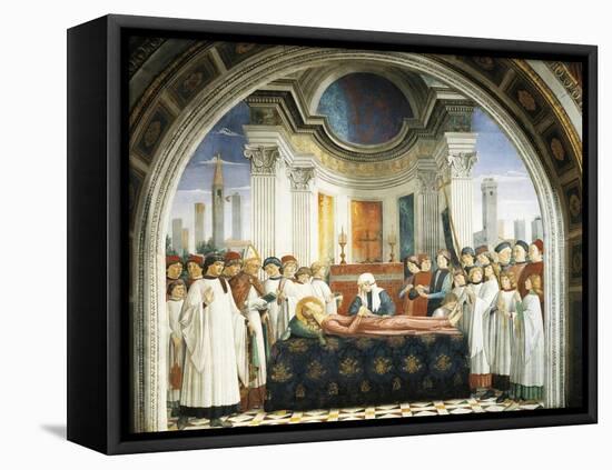 Funeral of St. Fina, 1475-Domenico Ghirlandaio-Framed Stretched Canvas