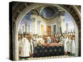 Funeral of St. Fina, 1475-Domenico Ghirlandaio-Stretched Canvas