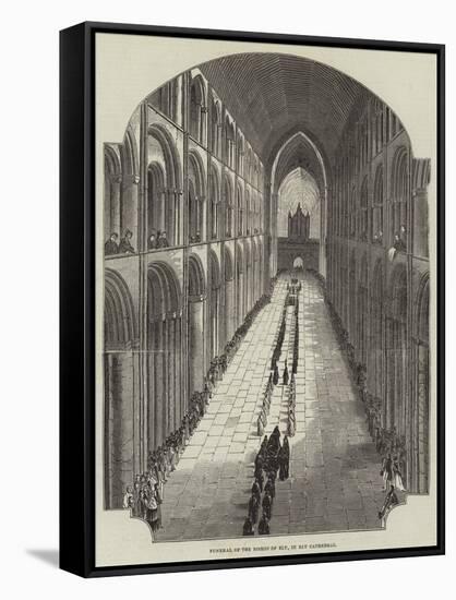 Funeral of the Bishop of Ely, in Ely Cathedral-null-Framed Stretched Canvas