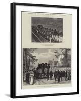 Funeral of the Comte De Paris at Weybridge-William 'Crimea' Simpson-Framed Giclee Print