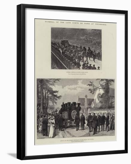 Funeral of the Comte De Paris at Weybridge-William 'Crimea' Simpson-Framed Giclee Print