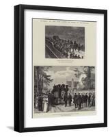 Funeral of the Comte De Paris at Weybridge-William 'Crimea' Simpson-Framed Giclee Print