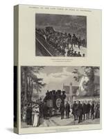 Funeral of the Comte De Paris at Weybridge-William 'Crimea' Simpson-Stretched Canvas