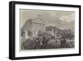 Funeral of the Duke De Morny at Paris-null-Framed Giclee Print