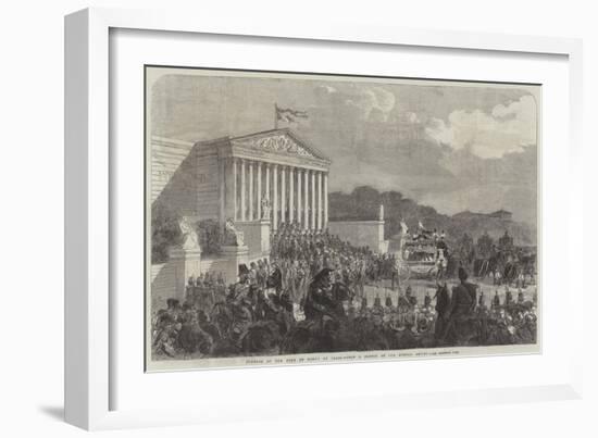 Funeral of the Duke De Morny at Paris-null-Framed Giclee Print