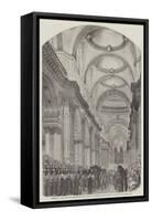 Funeral of the Duke of Wellington in St Paul's Cathedral, the Procession in the Nave-null-Framed Stretched Canvas