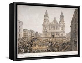 Funeral of the Duke of Wellington, St Paul's Cathedral, City of London, 18 November, 1852-Day & Son-Framed Stretched Canvas